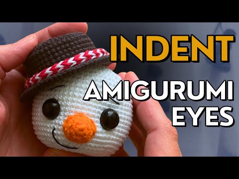 How to safely and securely insert safety eyes into your amigurumi 
