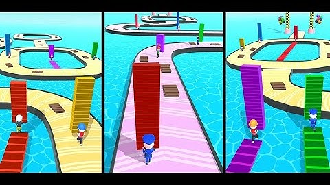 Bridge race 3d gameplay/ android IOS game/ walkthrough all levels/Games lover