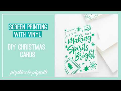 How to screen print on paper & card