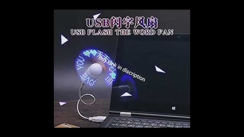 USB LED fan with programmable CD for customized messenger #onlineshopping #review