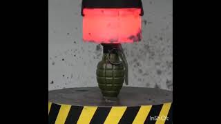 hydraulic press Vs grenade