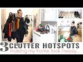 CLUTTER HOTSPOT CLEANOUT - Stop making my home look messy!!!  || THE SUNDAY STYLIST feat. VIVAIA