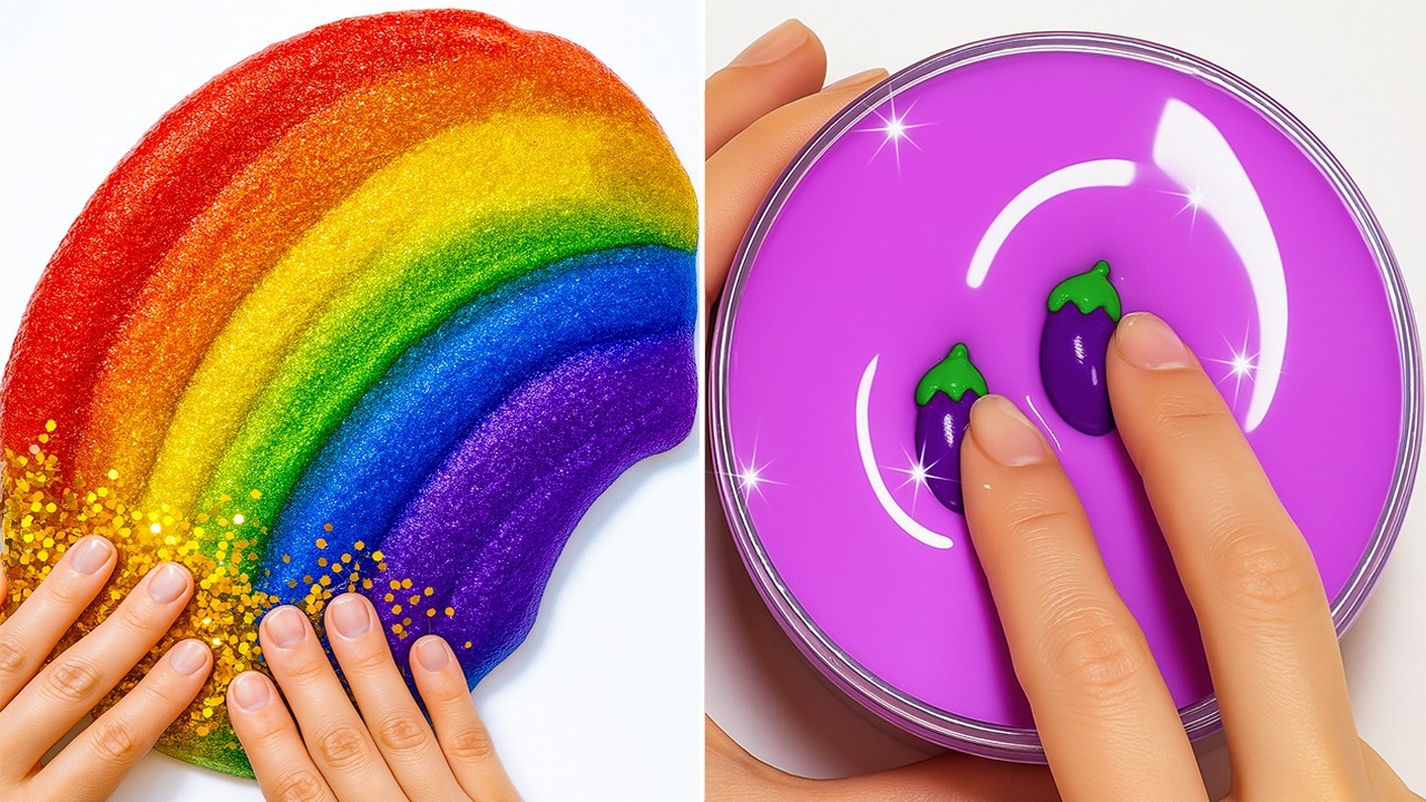 Расслабляющие АСМР-видео со слаймом для сна | Satisfying Slime No Talking ASMR 3864