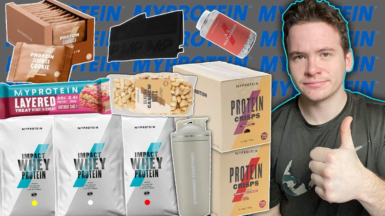 BIG MyProtein PACKAGE UNBOXING/HAUL & TASTE TEST!! (thanks joe fazer