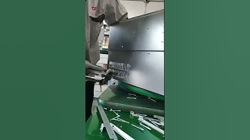 Workshop site automatic loading pop rivets in rivet gun #rivetmach #poprivets #factory