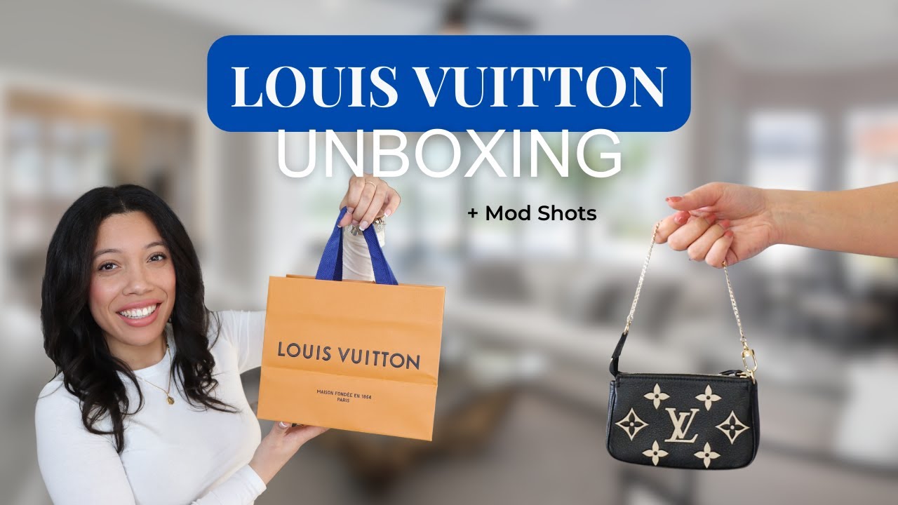 Louis Vuitton MINI POCHETTE Bicolor Monogram Empreinte Leather UNBOXING