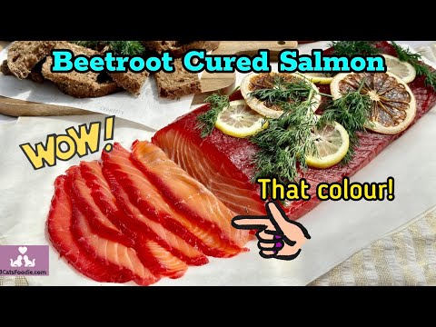 Beetroot Cured Salmon
