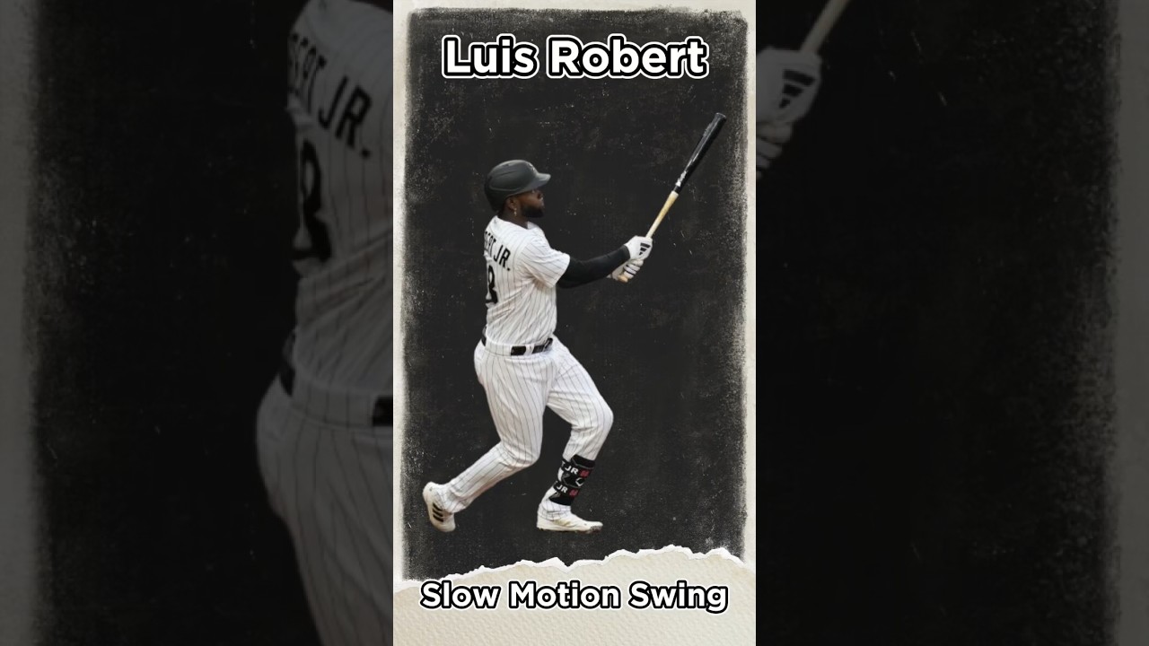 Luis Robert Slow Motion Swing Chicago White Sox #shorts 