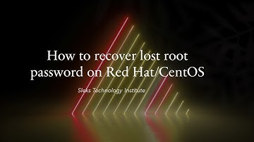 How to Recover Lost Root Password On Red Hat/CentOS Linux