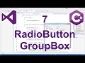Tutorial Programación Windows Forms C# 7 --- RadioButton y GroupBox