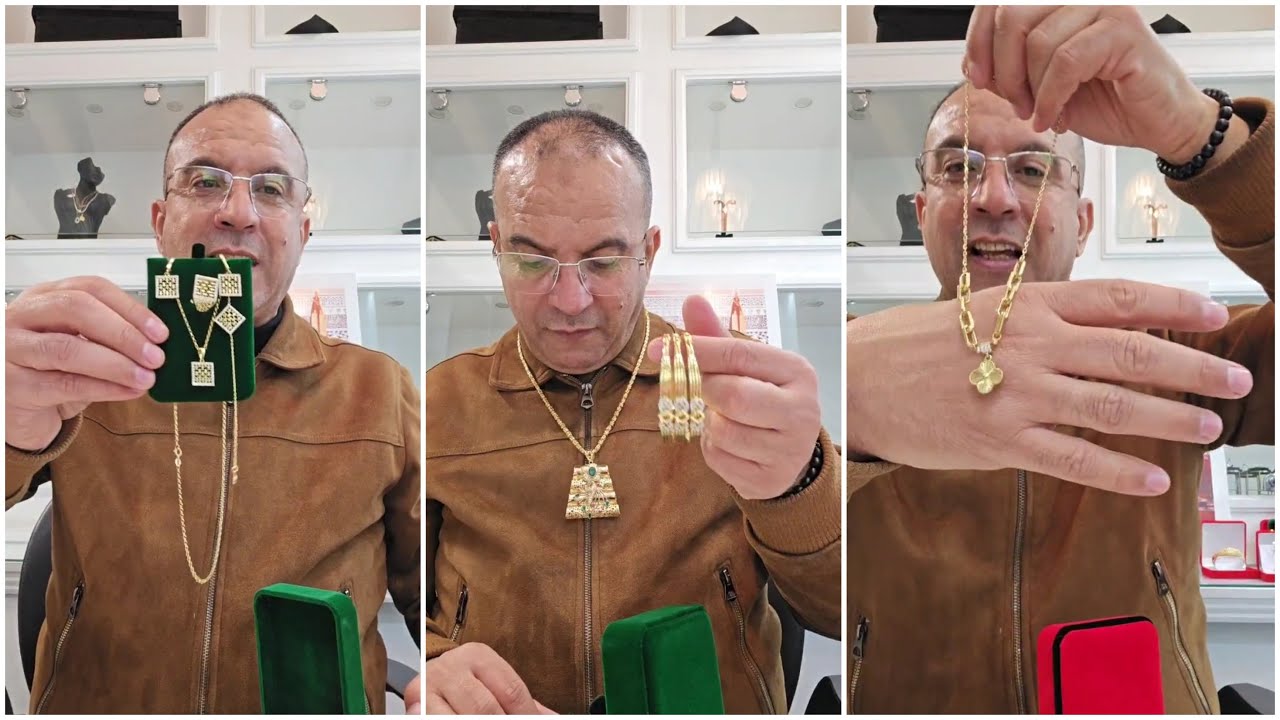 الطوب ديال الذهب كاين ليوم عند مجوهرات بمور هميزات جداد bijoux benour
