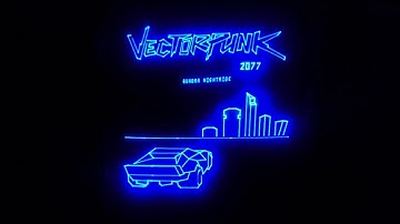 Vectorpunk demo (alpha 002) for Vectrex Game System
