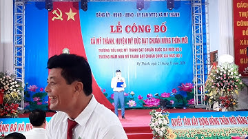 CHƯƠNG TRÌNH VĂN NGHỆ CHÀO MỪNG  LỄ CÔNG BỐ TRAO NHẬN XÃ MỸ THÀNH ĐẠT CHUẨN NÔNG THÔN MỚI