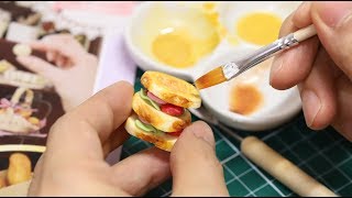 DIY Miniature Fake Food Making Kit with Grace Clay #3 Toasted Sandwich