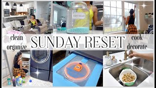 *NEW* SUNDAY RESET ROUTINE  || CLEANING MOTIVATION || LAUNDRY ROOM ORGANIZE AND DECORATE