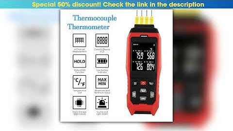 4 Channels Thermocouple Thermometer Data Logger Thermometer K Type Temperature Logger with Sound