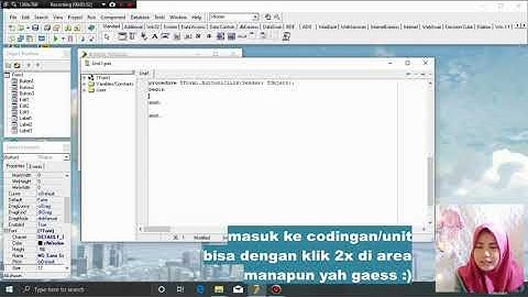 Tutorial Delphi 7 | Latihan Dasar Kondisi Tunggal & Ganda
