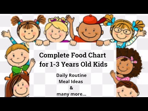 1 Year Baby Boy Food Chart