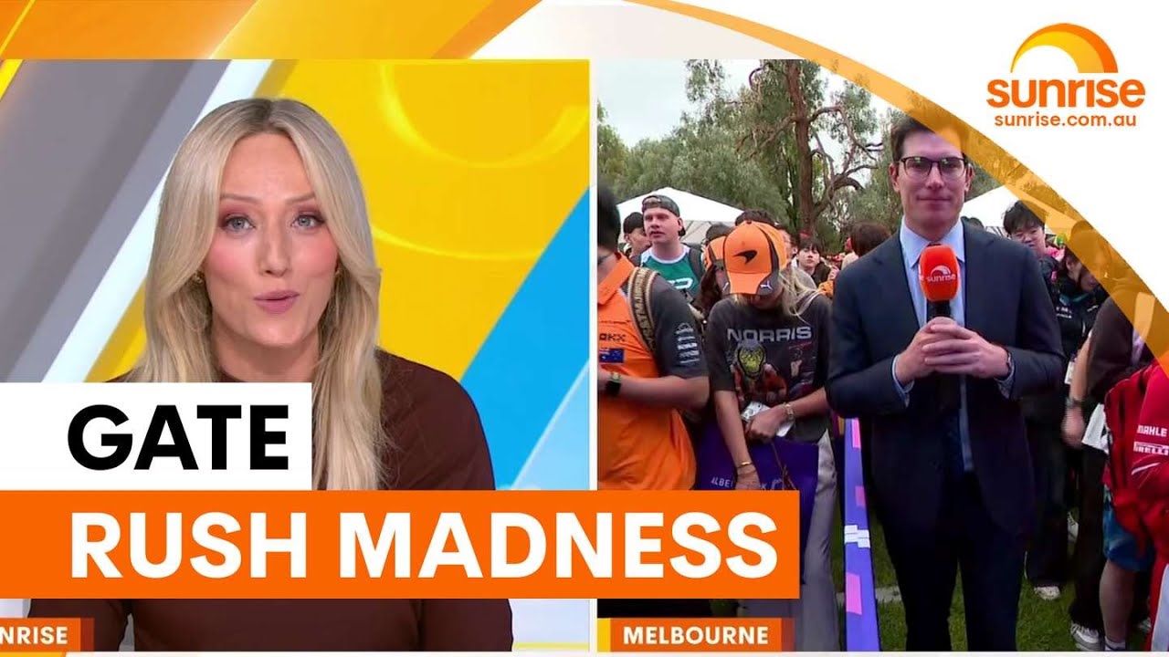 F1 fans storm gates at Australian Grand Prix | Sunrise