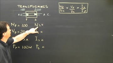 Electrical Transformer Calculations Physics Tutorial