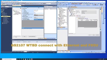 Mitsubishi GS2107 WTBD connect ethernet with FX5U