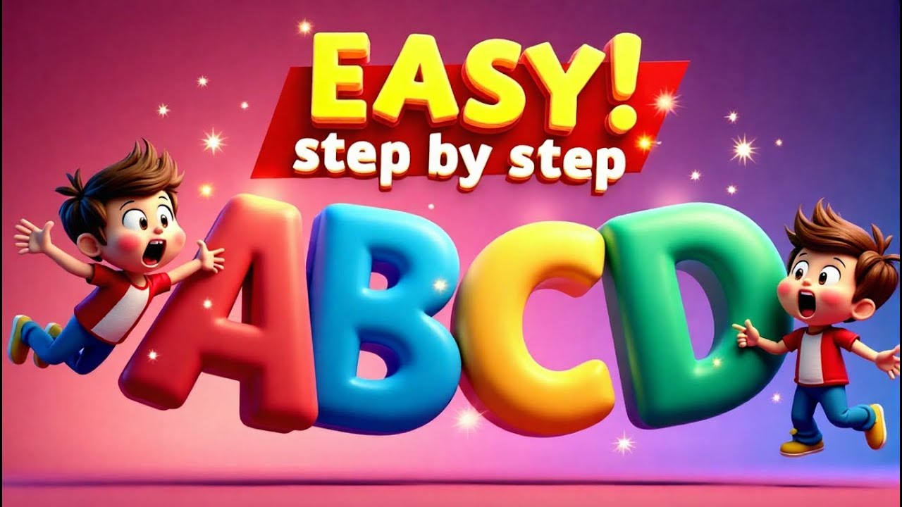 Easy Alphabet Drawing Step by Step | ABCD for Kids-2