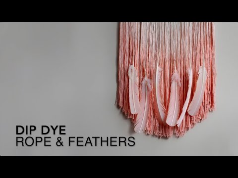 Dip Dyed Braided Cotton Cord 