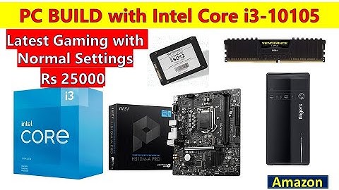 PC Build using i3 10105 with 8GB RAM, 240GB SSD, MSI H510M-A PRO Motherboard, FINGERS cabinet + smps