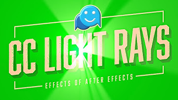Adobe After Effects light cc rays | Advanced 3D Light Rays in After Effects! New