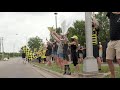 SUPPORTER SEND OFF | Fans showcase support at stadium as players head to Orlando