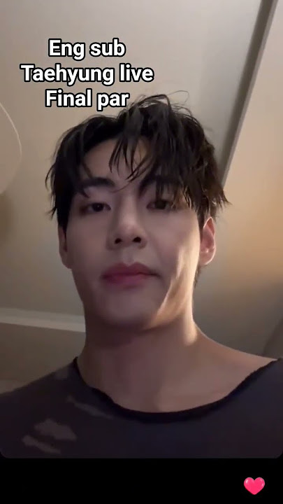 eng sub Taehyung Live on weverse #bts #taehyung