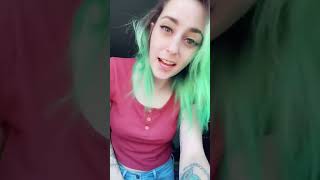 New Hair Color Vibes! #green #alternativehair #cute #momtok