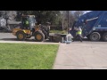 Neighborhood curbside clean up tractor &amp; garbage truck pt 2