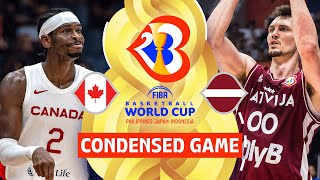 Canada  vs Latvia  | Full Game Highlights | FIBA Basketball World Cup 2023