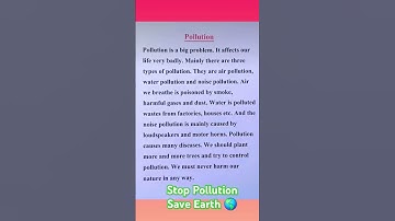 Essay On Pollution in English | Pollution Essay in English | Paragraph On Pollution in English