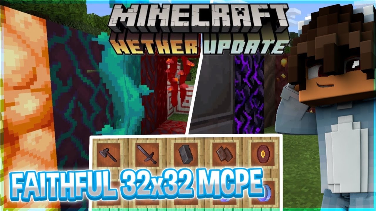 TEXTURE FAITHFUL 32X32 NETHER UPDATE 1.16 MCPE | v 1.13/1.14/1.15 beta ...