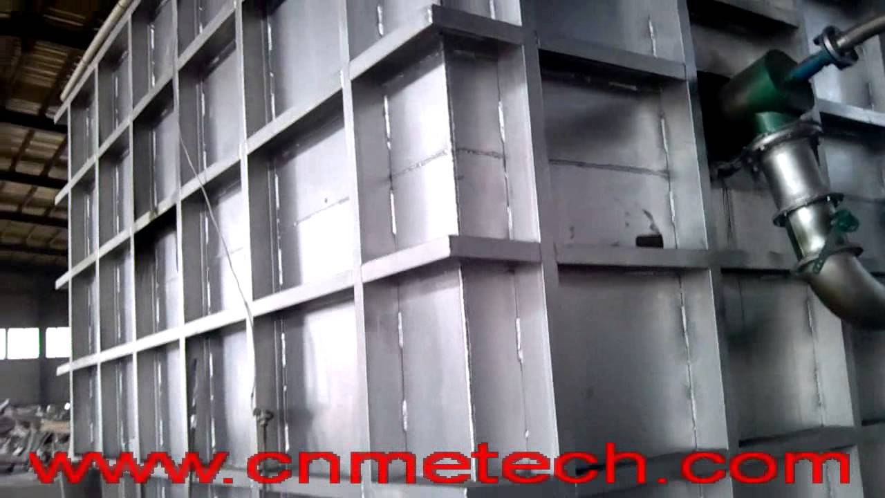 stationary reverberatory square aluminum melting furnace
