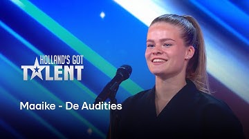 Maaike zet SPECTACULAIRE Bo staff act neer en VERRAST jury | Holland’s Got Talent