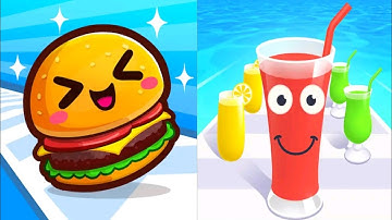 Food Run VS Juice Run - All Levels SpeedRun Gameplay (Android, iOS)