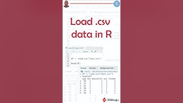 Import .csv data in R #r #read.csv #csvdata #rprogrammingforbeginners #rstudio