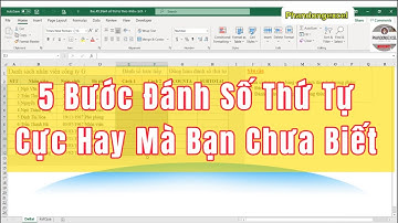 5 Bước Đánh Số Thứ Tự Nhanh Mà Bạn Không Biết #excel