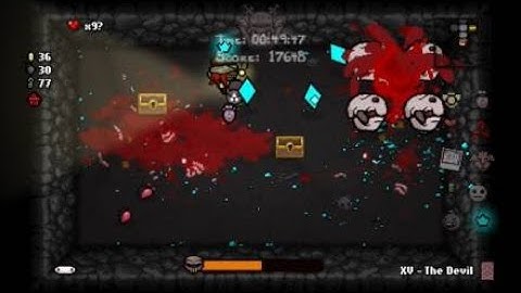 The Binding of Isaac: Afterbirth crazy Lilith run - Hard Mode (PS4 Pro) - Cambion Conception Trophy