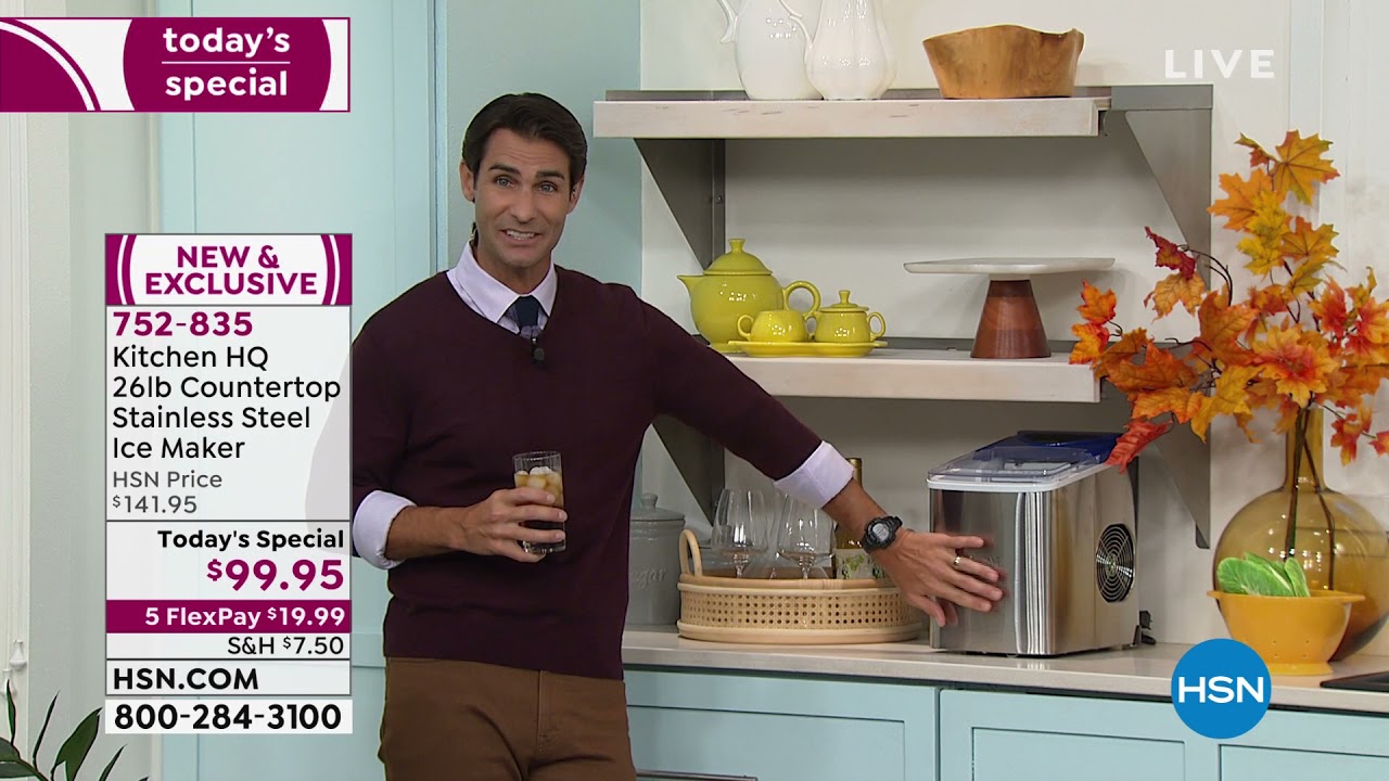 kitchen hq countertop ice maker