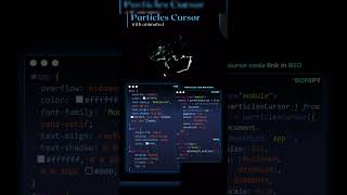 ✨ Latest Particles Cursor with Animation Using GSAP.js! 🖱️🌟||#shorts #css3animation #style #web3d