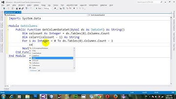 String array of column names of dataset in VB NET 2012