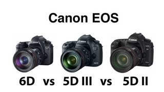 Canon EOS 6D vs 5D III vs 5D II comparison