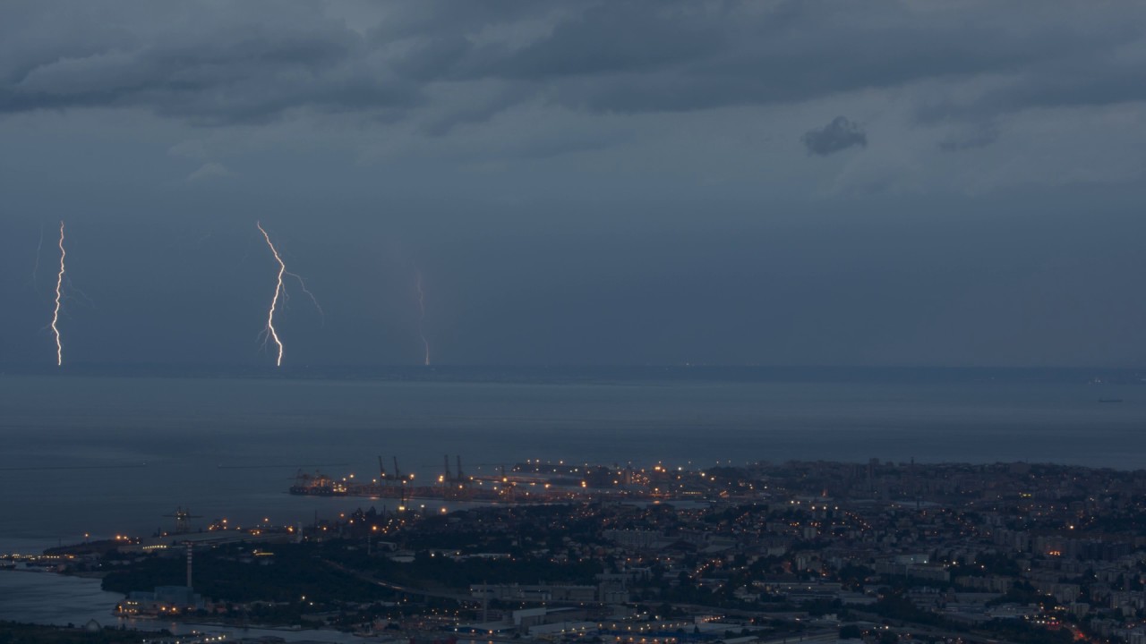 Trieste 6th august storm timelapse