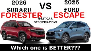 Athlete Statistics The 2026 Subaru Forester Vs Ford Escape | Which one is better ?