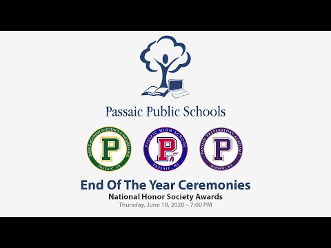 Passaic Public Schools - 2020 National Honor Society Induction Ceremony