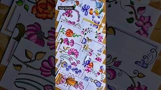 flip 50 BORDER Designs #frontpagedesign #shorts #art #project
